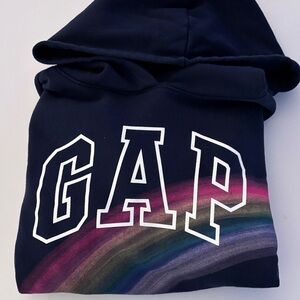 GAP Dark Blue Hoodie with Multicolor Arc
